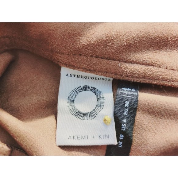 Anthropologie Akemi + Kin Faux Sued A-line Skirt Size 10 - Picture 4 of 6